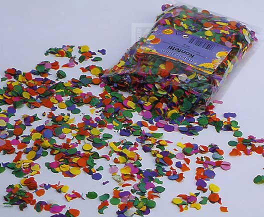 Papier Konfetti bunt schwer entflammbar