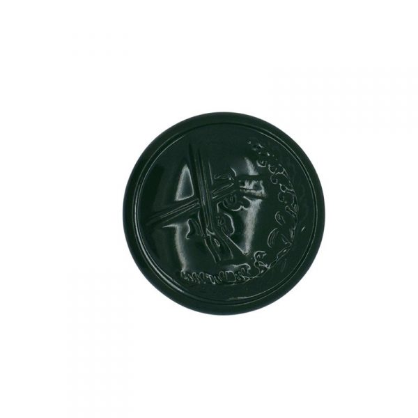 Schuetzenknopf 17mm mit Oese gruen