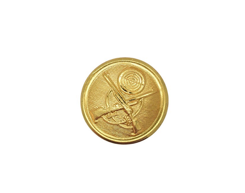Schuetzenknopf 17mm gekreuzte Gewehre