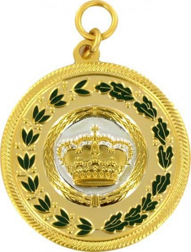Medaille gold mit Auflage nach Wunsch