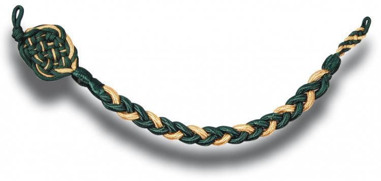 Schuetzenschnur gold gruen