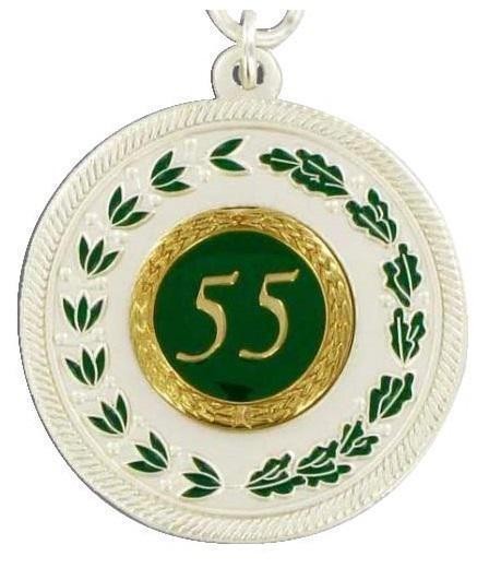 Medaille silber mit Auflage nach Wunsch