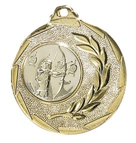 Medaille FS094 50mm mit Wunschemblem und Band