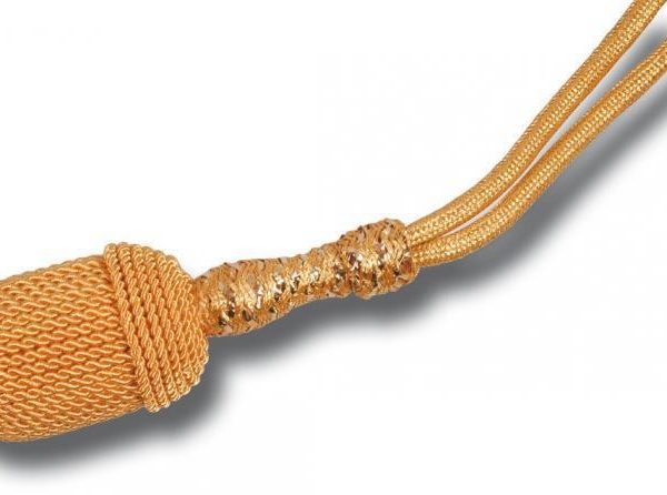 Portepee gold mit Rundschnur Portepee gold mit Rundschnur