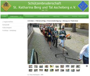 Donald Trump im Visier eines Schützenvereins (Screenshot: but-ascheberg.de)