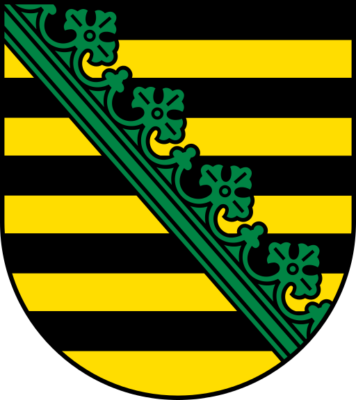 Landeswappen Sachsen (Wikipedia)